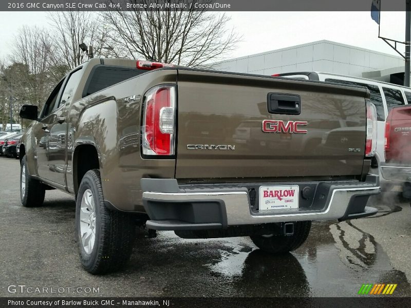 Bronze Alloy Metallic / Cocoa/Dune 2016 GMC Canyon SLE Crew Cab 4x4