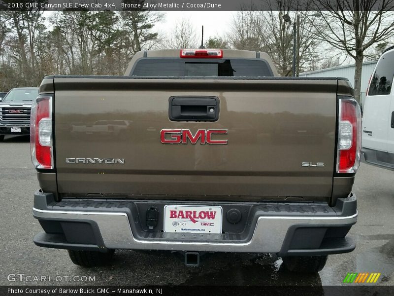 Bronze Alloy Metallic / Cocoa/Dune 2016 GMC Canyon SLE Crew Cab 4x4