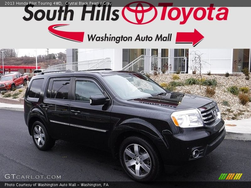 Crystal Black Pearl / Gray 2013 Honda Pilot Touring 4WD