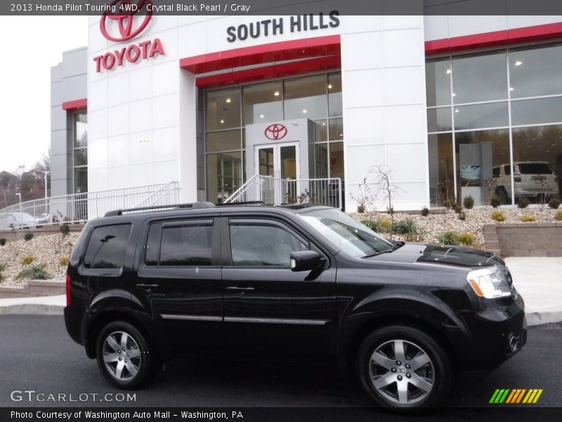 Crystal Black Pearl / Gray 2013 Honda Pilot Touring 4WD
