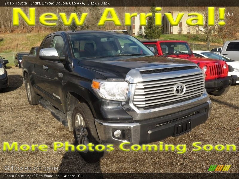 Black / Black 2016 Toyota Tundra Limited Double Cab 4x4