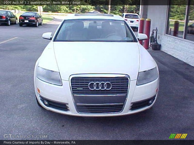 Arctic White / Beige 2006 Audi A6 3.2 quattro Sedan