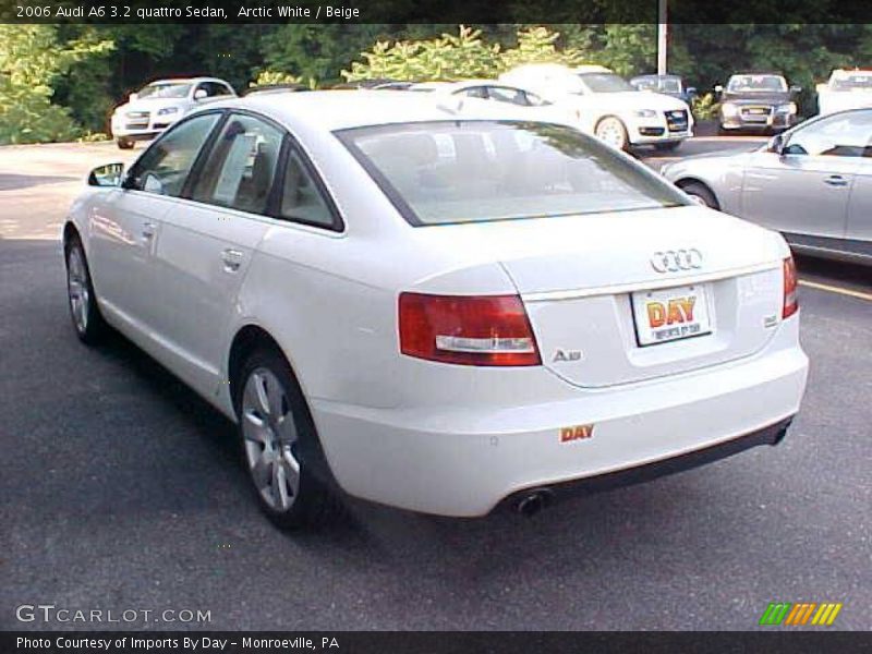 Arctic White / Beige 2006 Audi A6 3.2 quattro Sedan