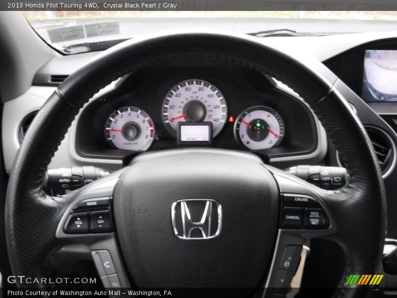 Crystal Black Pearl / Gray 2013 Honda Pilot Touring 4WD
