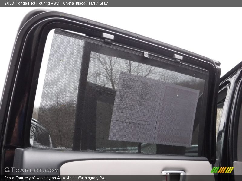 Crystal Black Pearl / Gray 2013 Honda Pilot Touring 4WD