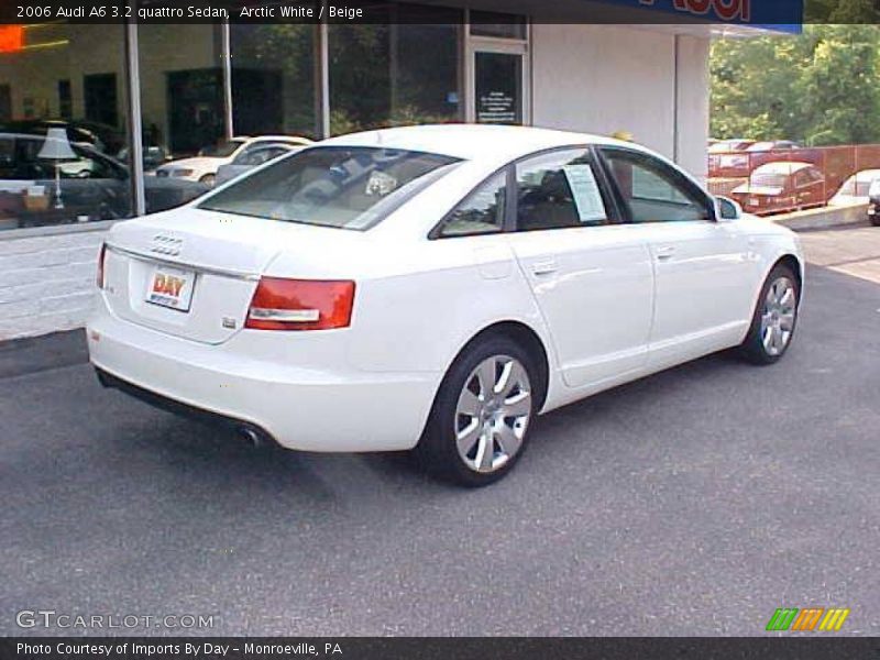 Arctic White / Beige 2006 Audi A6 3.2 quattro Sedan