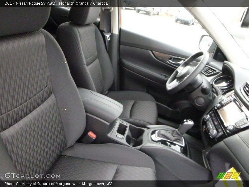 Monarch Orange / Charcoal 2017 Nissan Rogue SV AWD