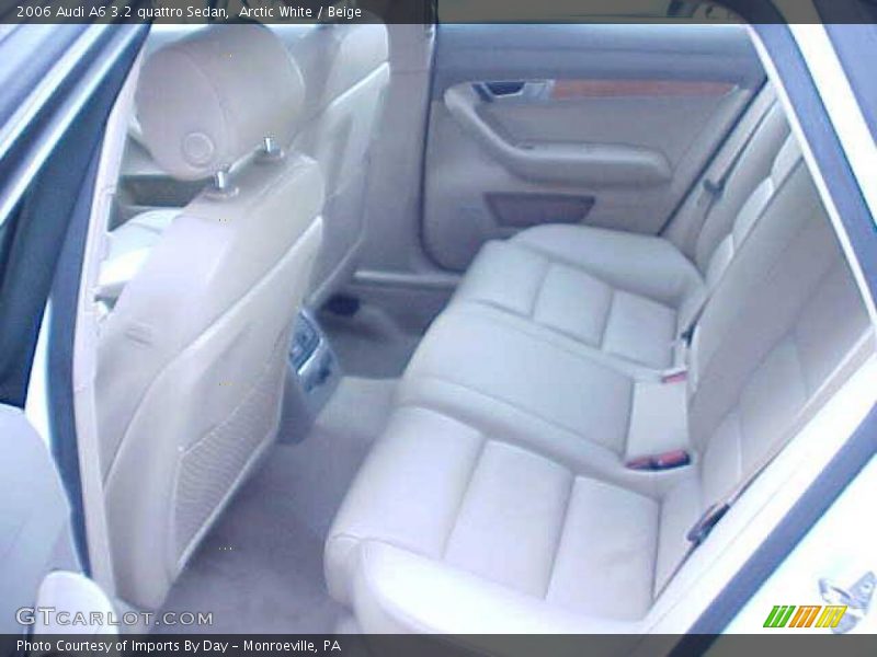 Arctic White / Beige 2006 Audi A6 3.2 quattro Sedan