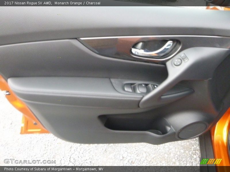 Monarch Orange / Charcoal 2017 Nissan Rogue SV AWD