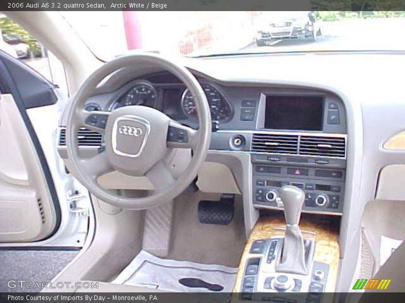 Arctic White / Beige 2006 Audi A6 3.2 quattro Sedan