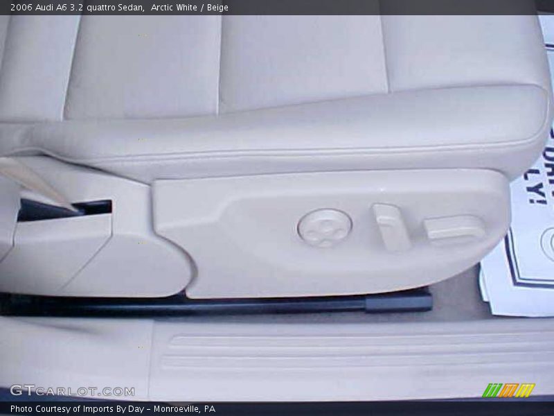 Arctic White / Beige 2006 Audi A6 3.2 quattro Sedan