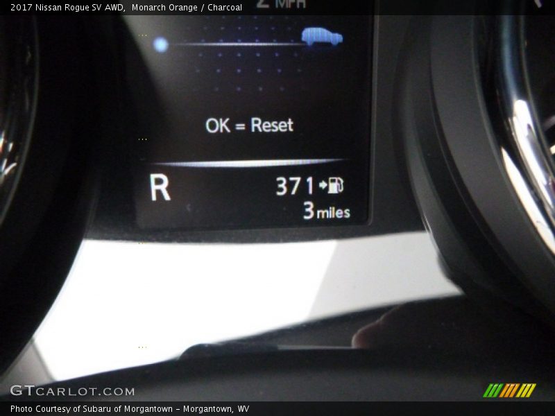 Monarch Orange / Charcoal 2017 Nissan Rogue SV AWD