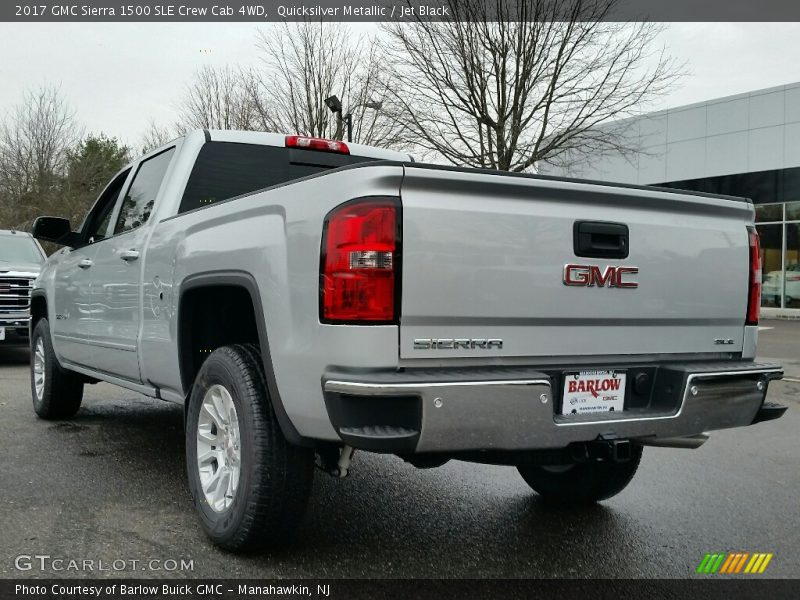 Quicksilver Metallic / Jet Black 2017 GMC Sierra 1500 SLE Crew Cab 4WD