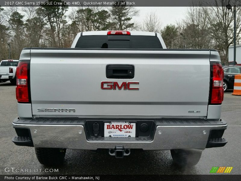 Quicksilver Metallic / Jet Black 2017 GMC Sierra 1500 SLE Crew Cab 4WD