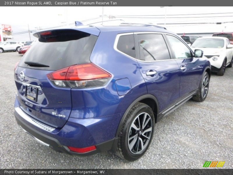 Caspian Blue / Platinum Reserve Tan 2017 Nissan Rogue SL AWD