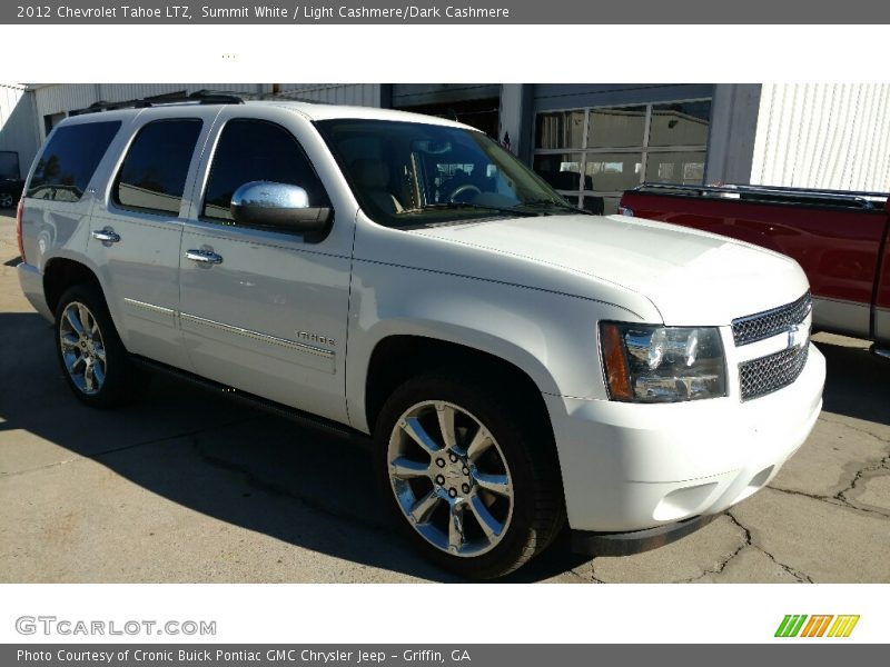 Summit White / Light Cashmere/Dark Cashmere 2012 Chevrolet Tahoe LTZ