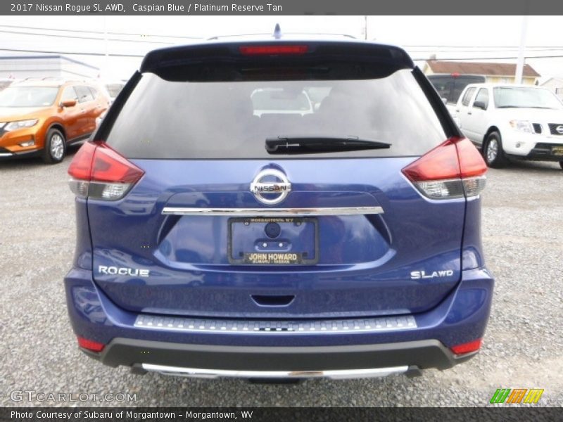 Caspian Blue / Platinum Reserve Tan 2017 Nissan Rogue SL AWD