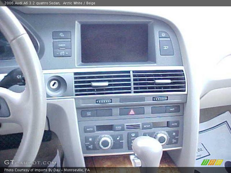 Arctic White / Beige 2006 Audi A6 3.2 quattro Sedan