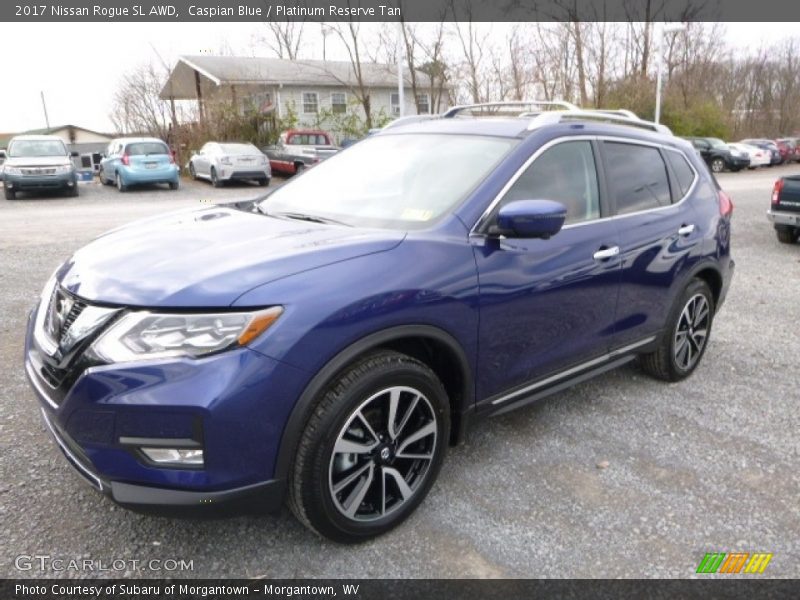 Caspian Blue / Platinum Reserve Tan 2017 Nissan Rogue SL AWD