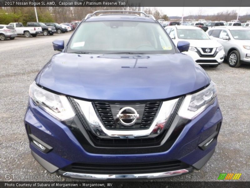 Caspian Blue / Platinum Reserve Tan 2017 Nissan Rogue SL AWD