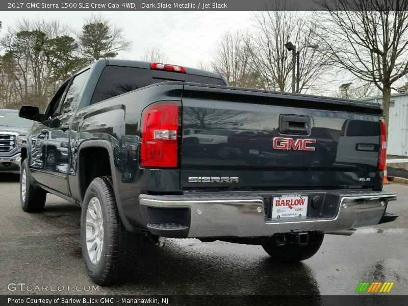 Dark Slate Metallic / Jet Black 2017 GMC Sierra 1500 SLE Crew Cab 4WD