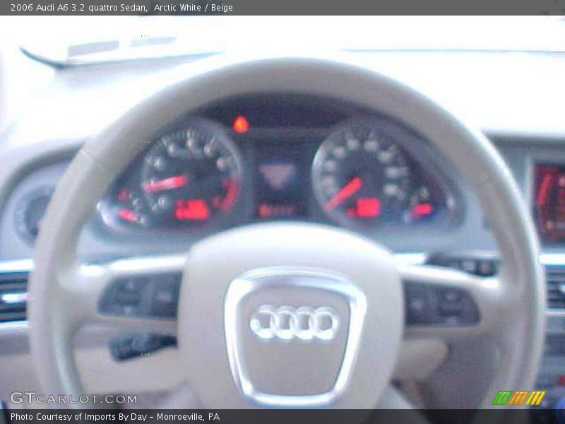 Arctic White / Beige 2006 Audi A6 3.2 quattro Sedan