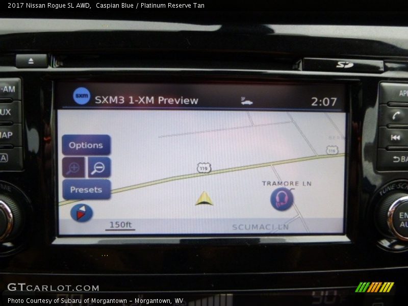 Navigation of 2017 Rogue SL AWD