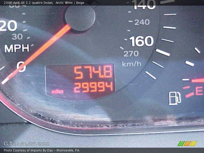 Arctic White / Beige 2006 Audi A6 3.2 quattro Sedan
