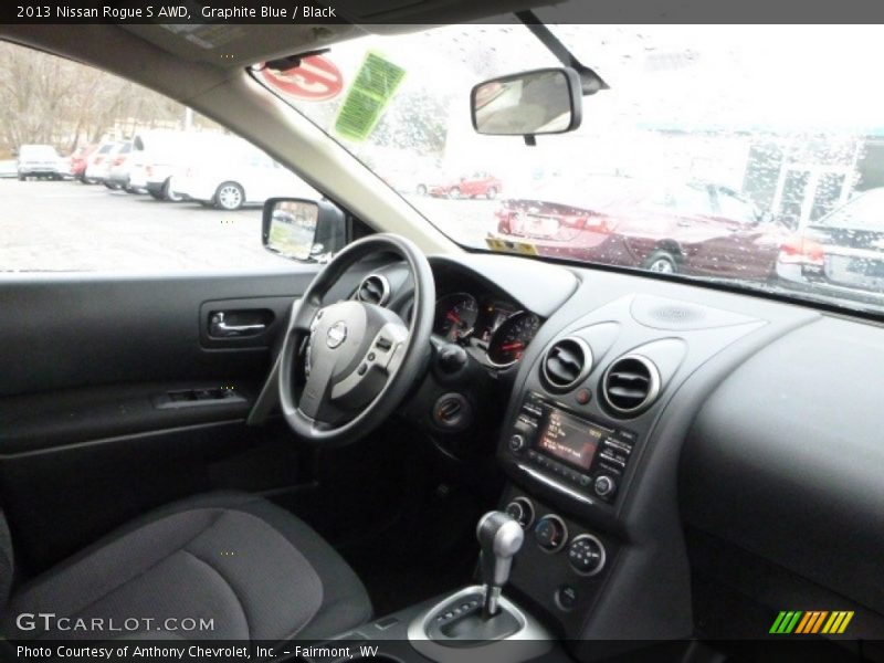 Graphite Blue / Black 2013 Nissan Rogue S AWD