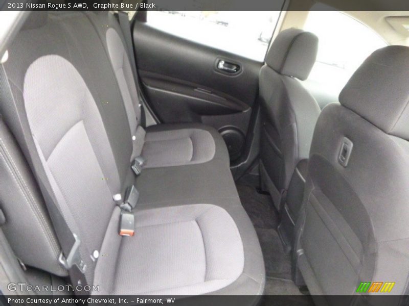 Graphite Blue / Black 2013 Nissan Rogue S AWD