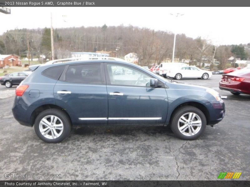 Graphite Blue / Black 2013 Nissan Rogue S AWD