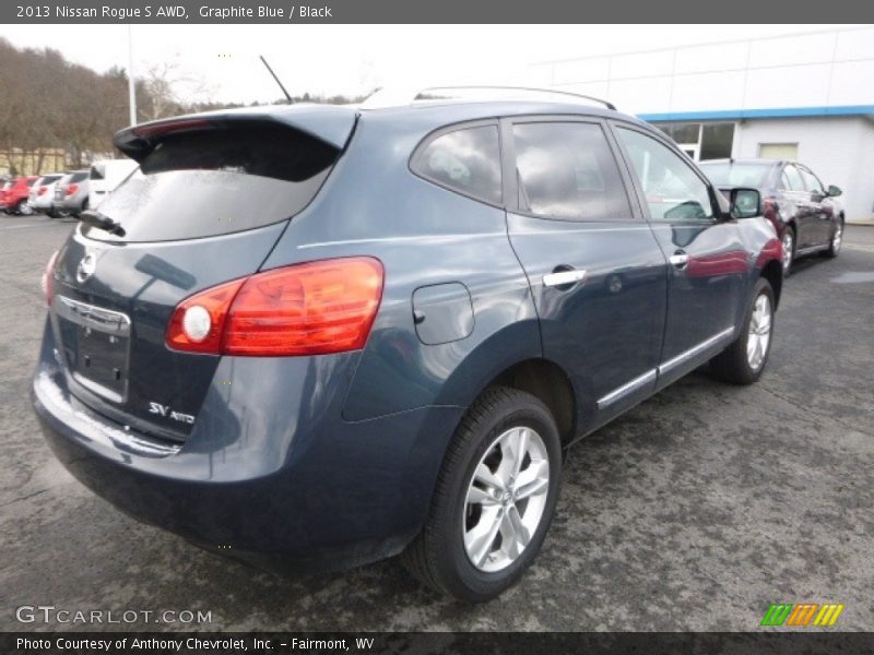 Graphite Blue / Black 2013 Nissan Rogue S AWD
