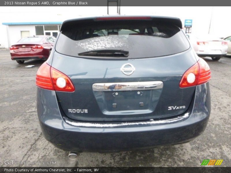 Graphite Blue / Black 2013 Nissan Rogue S AWD