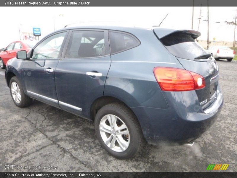 Graphite Blue / Black 2013 Nissan Rogue S AWD