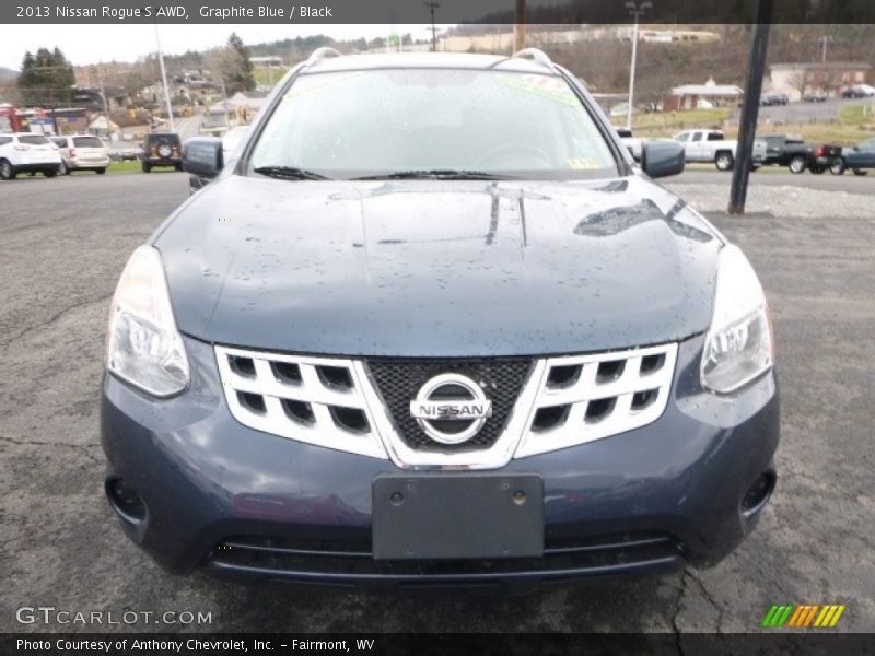 Graphite Blue / Black 2013 Nissan Rogue S AWD