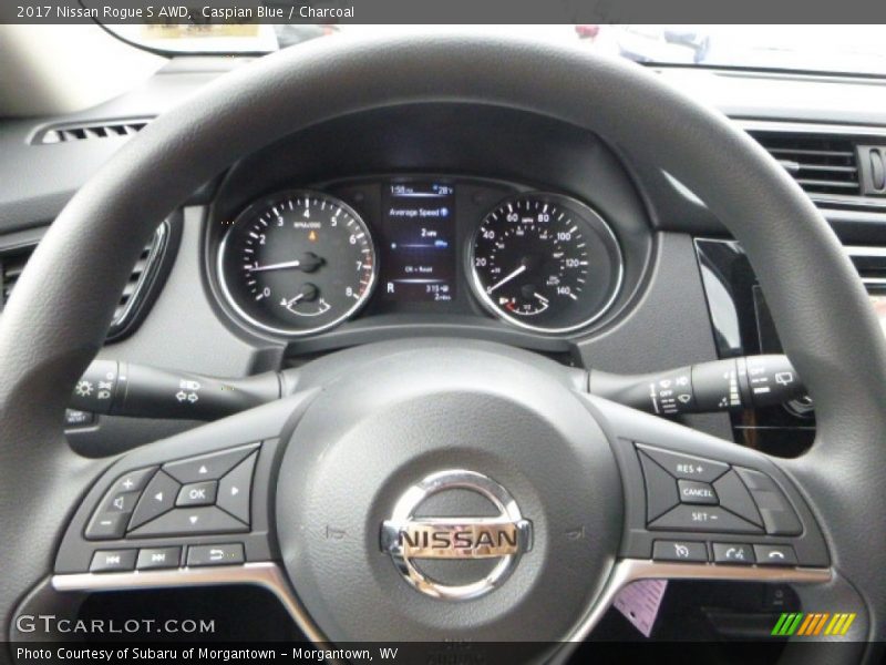 Caspian Blue / Charcoal 2017 Nissan Rogue S AWD