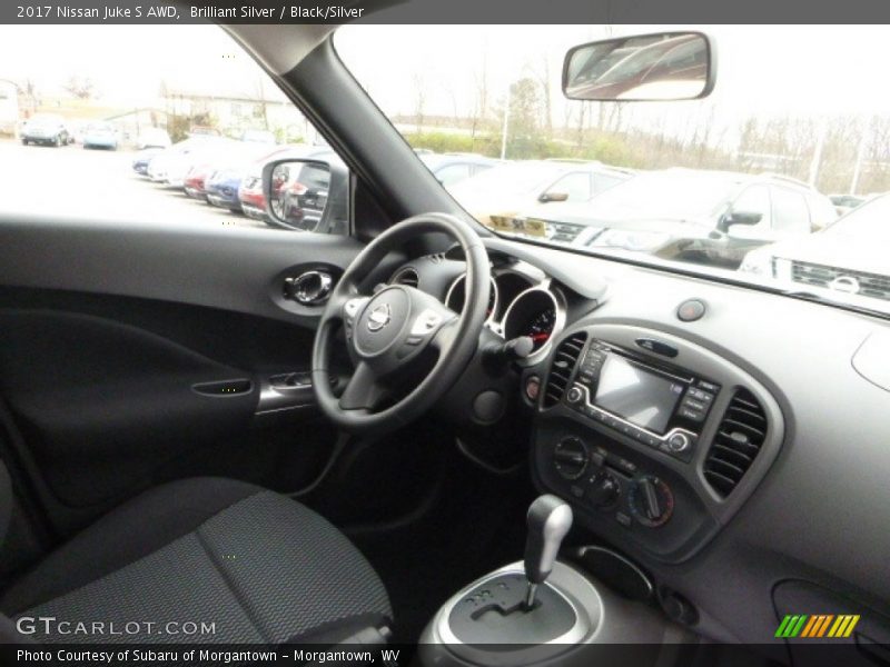 Brilliant Silver / Black/Silver 2017 Nissan Juke S AWD