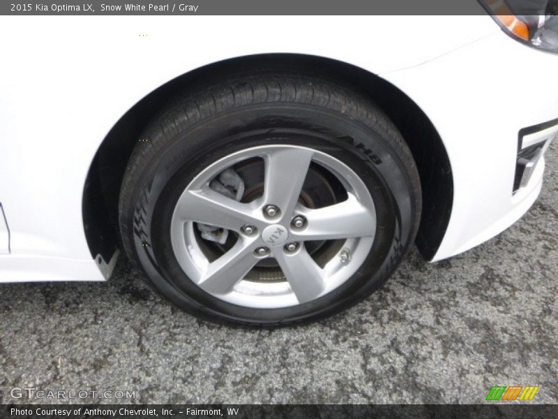 Snow White Pearl / Gray 2015 Kia Optima LX