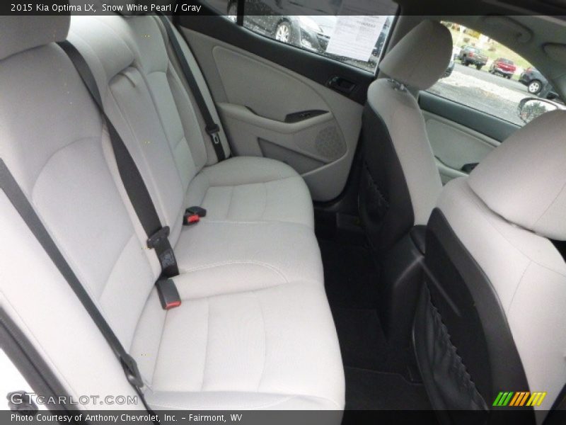 Snow White Pearl / Gray 2015 Kia Optima LX