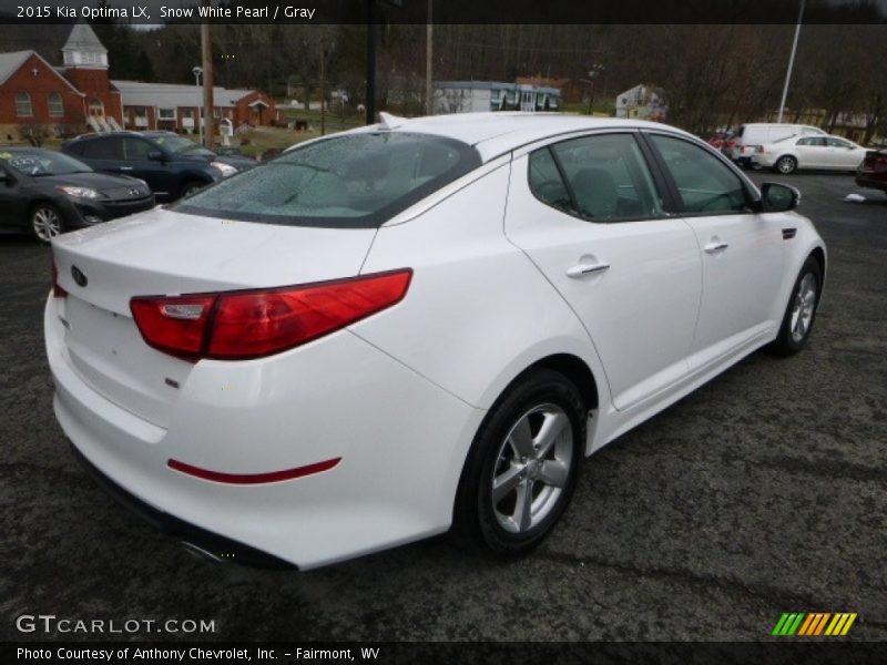 Snow White Pearl / Gray 2015 Kia Optima LX