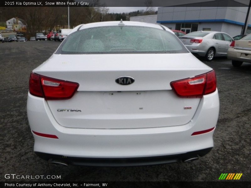 Snow White Pearl / Gray 2015 Kia Optima LX