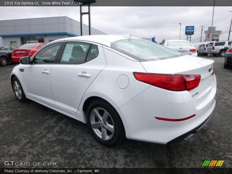 Snow White Pearl / Gray 2015 Kia Optima LX