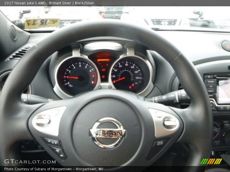 Brilliant Silver / Black/Silver 2017 Nissan Juke S AWD