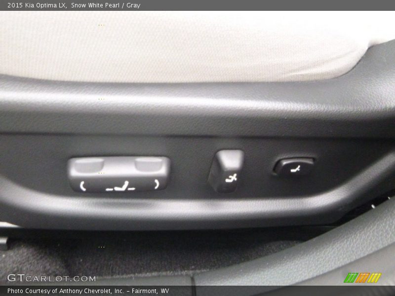 Snow White Pearl / Gray 2015 Kia Optima LX