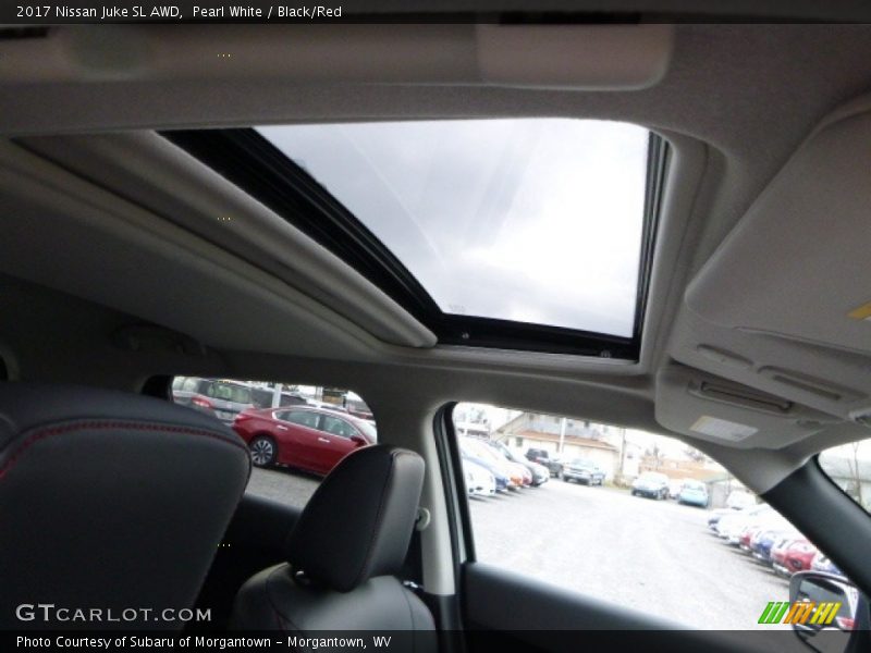 Pearl White / Black/Red 2017 Nissan Juke SL AWD