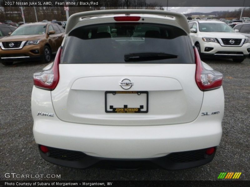 Pearl White / Black/Red 2017 Nissan Juke SL AWD