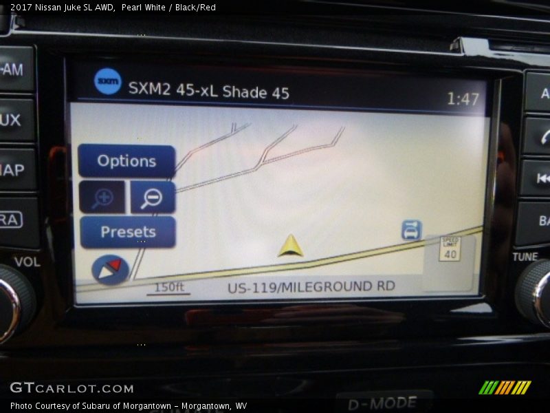 Pearl White / Black/Red 2017 Nissan Juke SL AWD