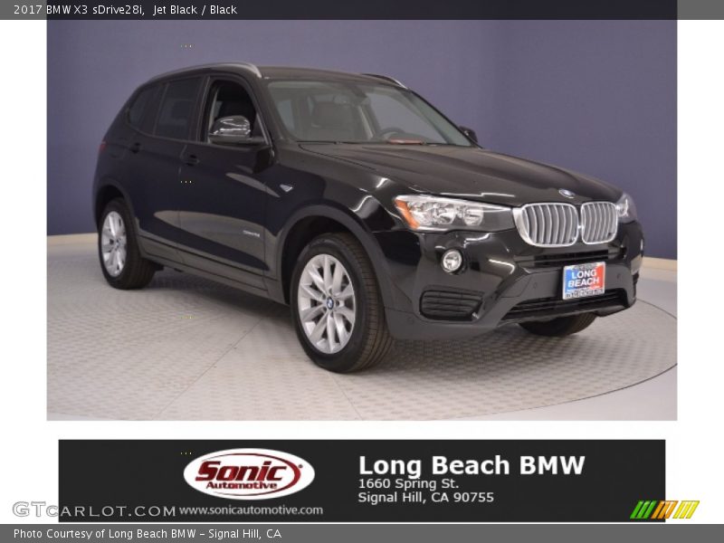 Jet Black / Black 2017 BMW X3 sDrive28i