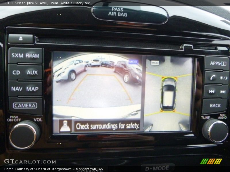 Pearl White / Black/Red 2017 Nissan Juke SL AWD