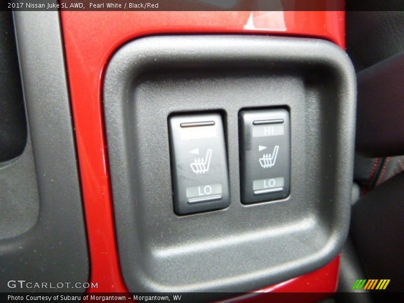 Pearl White / Black/Red 2017 Nissan Juke SL AWD